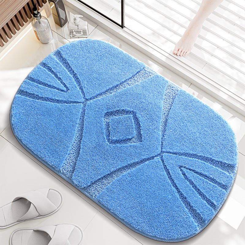Plush Textured Bathroom Mat