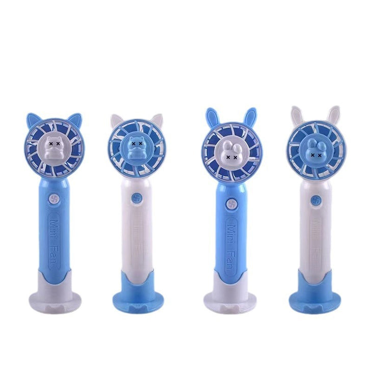 Unisex nan portable rechargeable handheld desk fan with silicone suction base and quiet brushless motor Bowlift