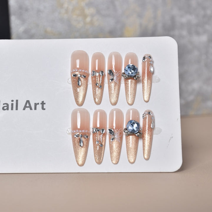 Decorative Glam Nail Art Extensions Bowlift