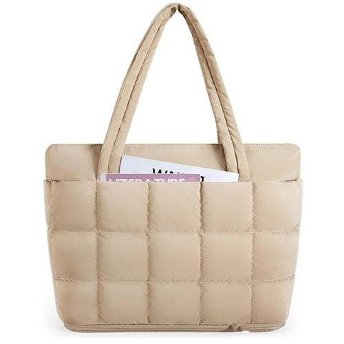 Quilted Oversized Tote Bag Bowlift