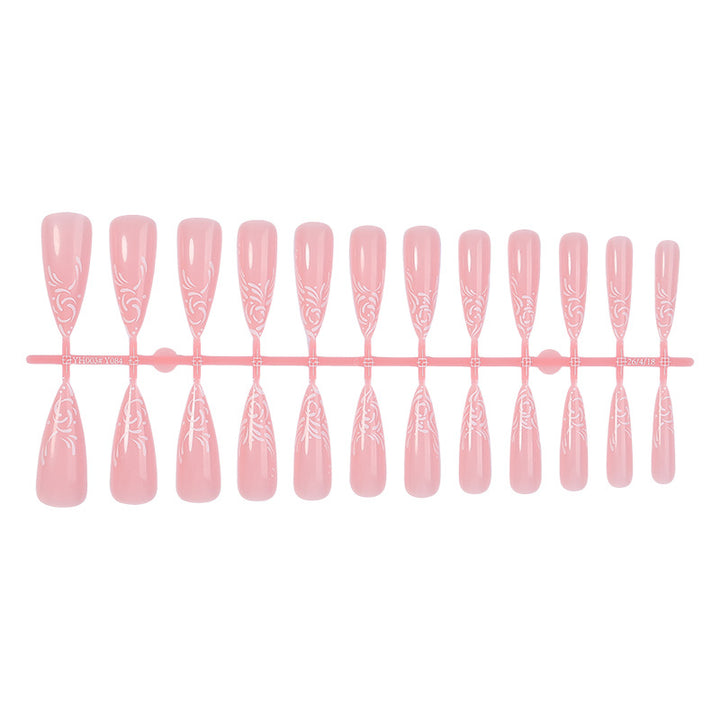 Elegant Stiletto Press-On Nail Art Set Bowlift