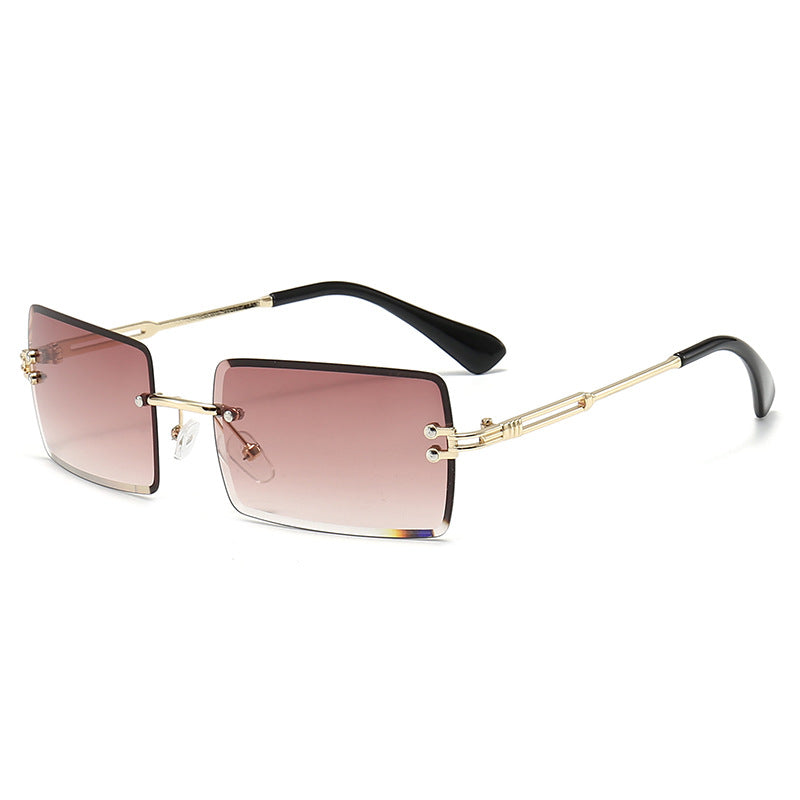 Futuristic Rectangle Frame Sunglasses