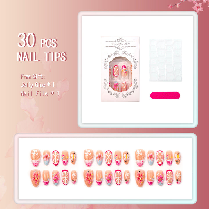 Decorative Floral Nail Art Kit