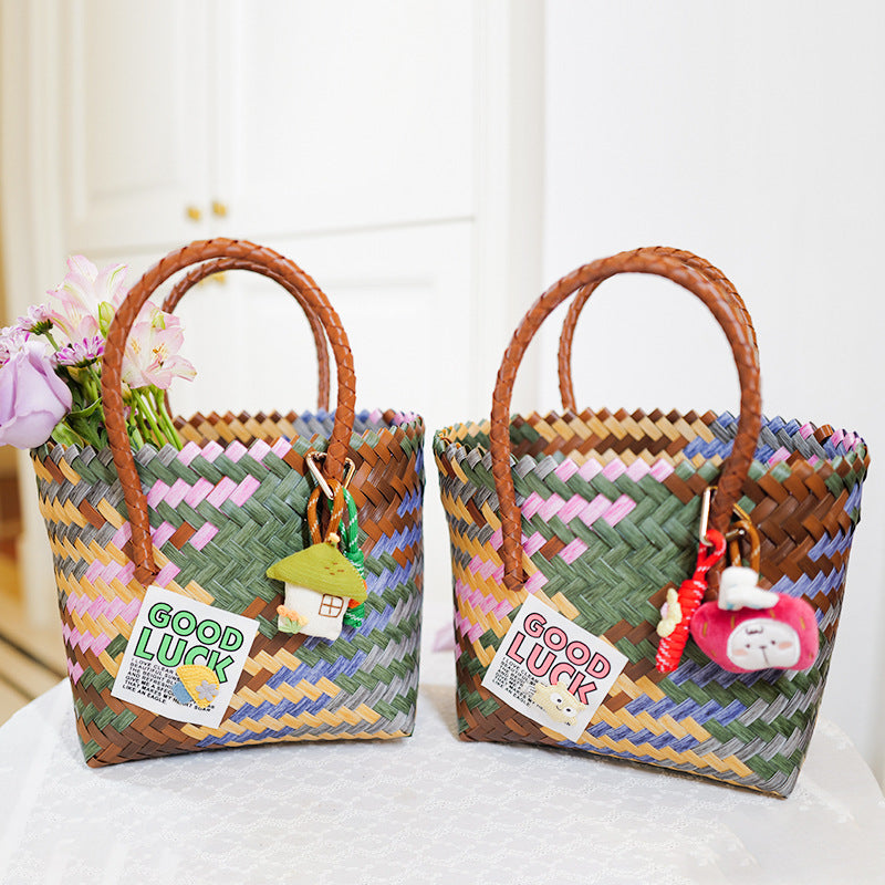 Handmade basket bag Bowlift