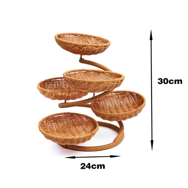 Multi-Tiered Decorative Fruit Display Bowlift