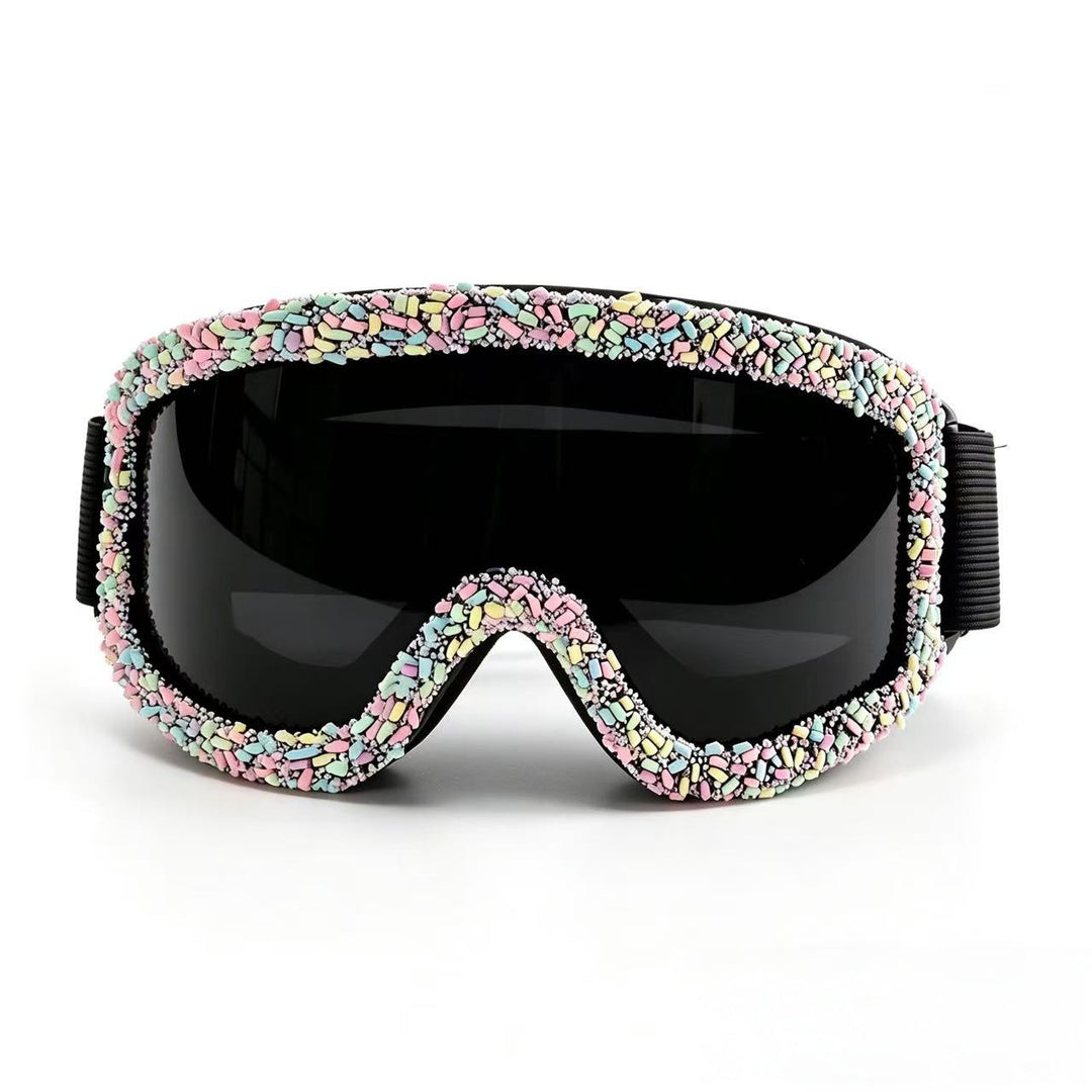 Women's ski goggles in creative design with colorful accents Bowlift
