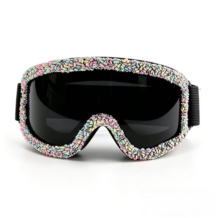 Women's ski goggles in creative design with colorful accents Bowlift