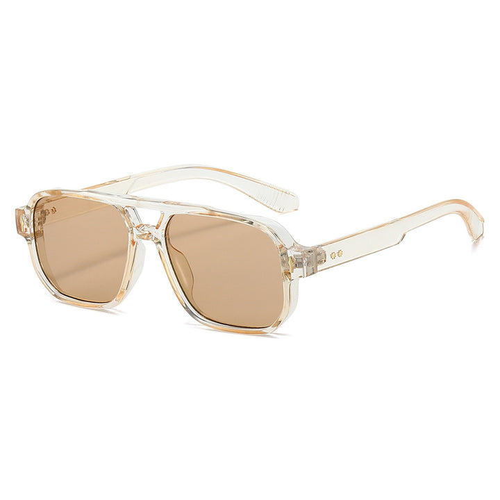 Oversized Geometric Sunglasses with Enhanced UV Protection Bowlift