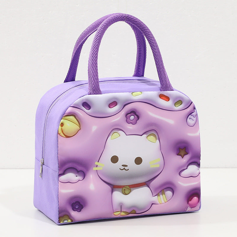 Cute Cartoon-Themed Lunch Tote