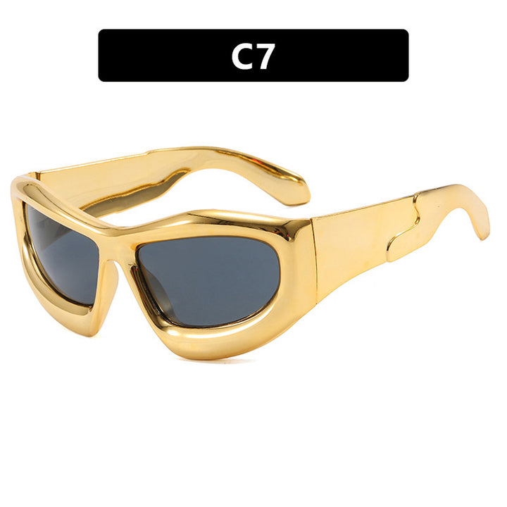 Women's Sporty Sunglasses with Futuristic Design Bowlift