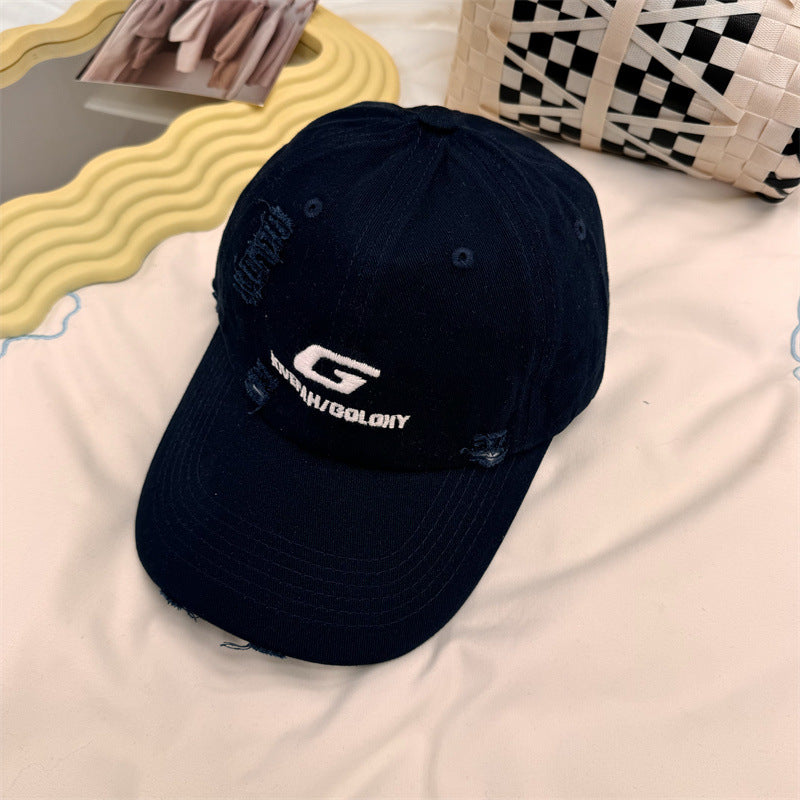 Men's Distressed Casual Baseball Cap Bowlift