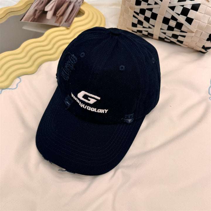 Men's Distressed Casual Baseball Cap Bowlift