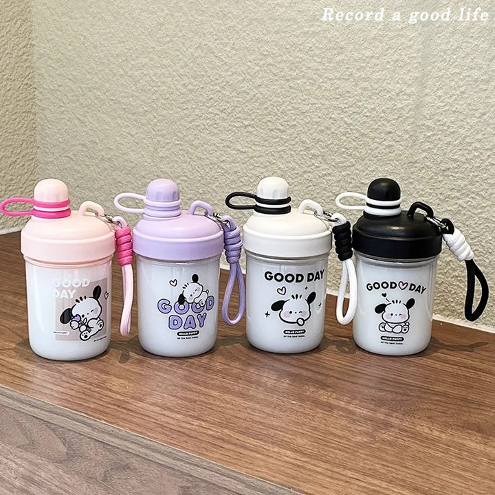 Women's Fun Drinking Bottle with Practical Carrying Strap Bowlift