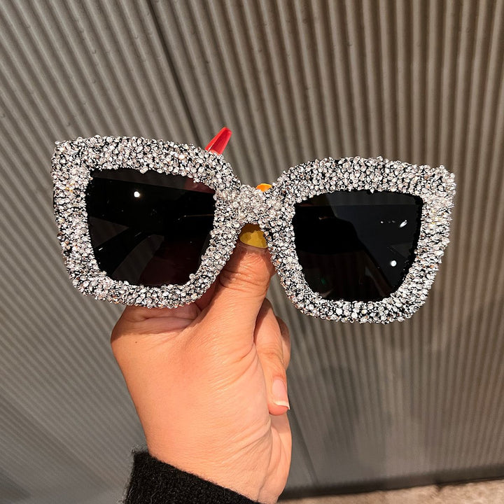 Women's Glamorous Statement Sunglasses with sparkling rhinestone embellishment Bowlift