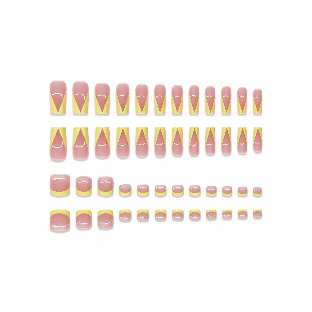 Artistic Geometric Nail Art Bowlift