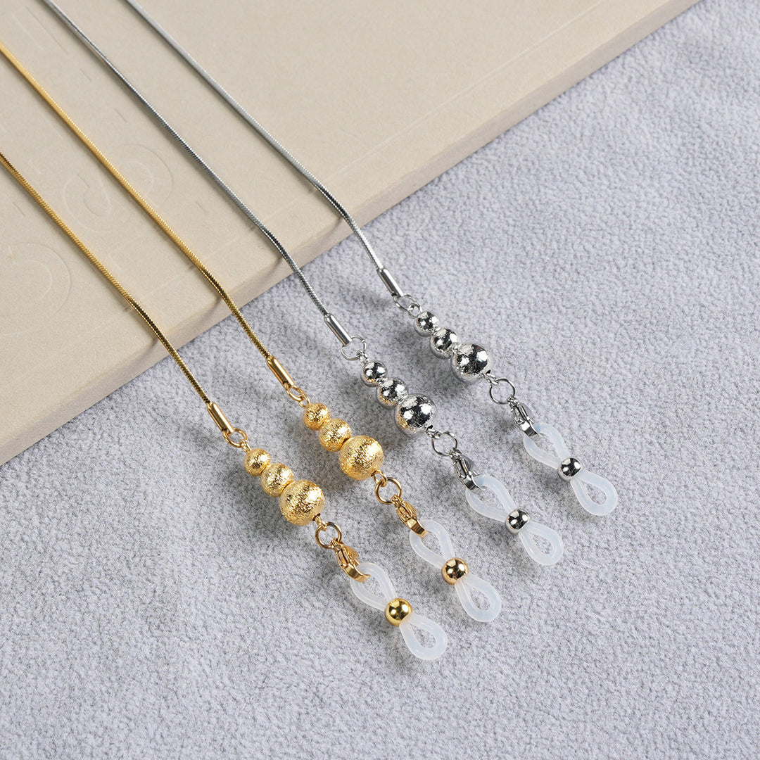 Sleek Metal Eyewear Chain Bowlift
