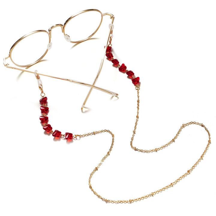 Floral Embellished Eyewear Chain Bowlift