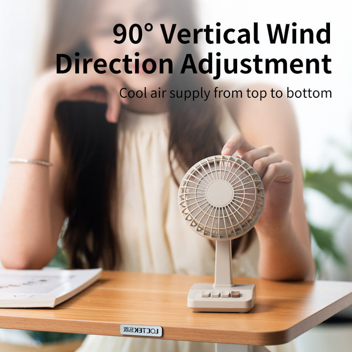 Ladies portable table fan with oscillating function Bowlift