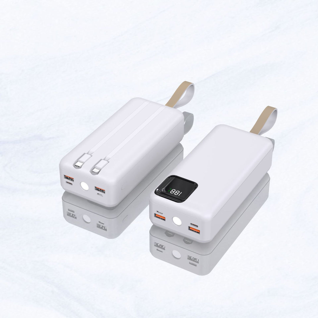 Portable power bank with digital charging display and innovative design Bowlift