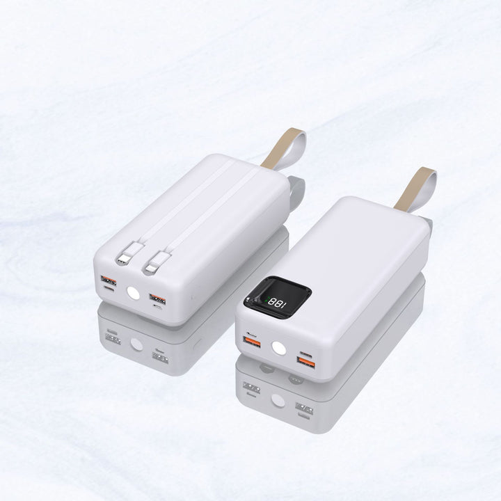 Portable power bank with digital charging display and innovative design Bowlift