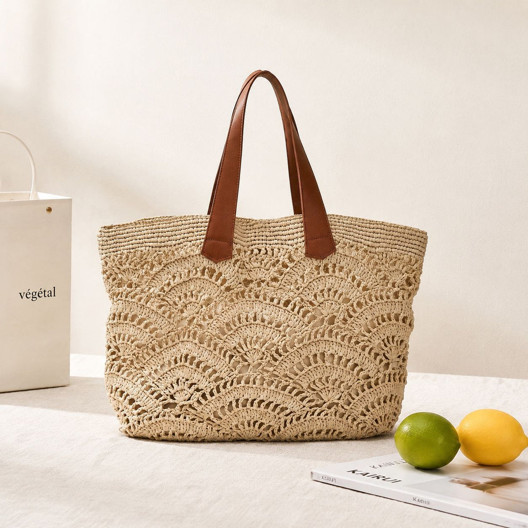 Generous Macrame Beach Bag Bowlift