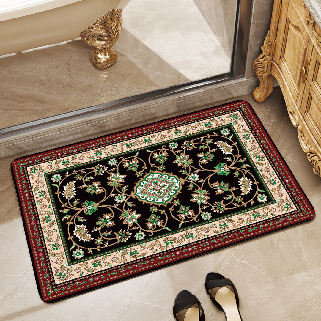 Elegant Vintage-Inspired Bath Mat Bowlift