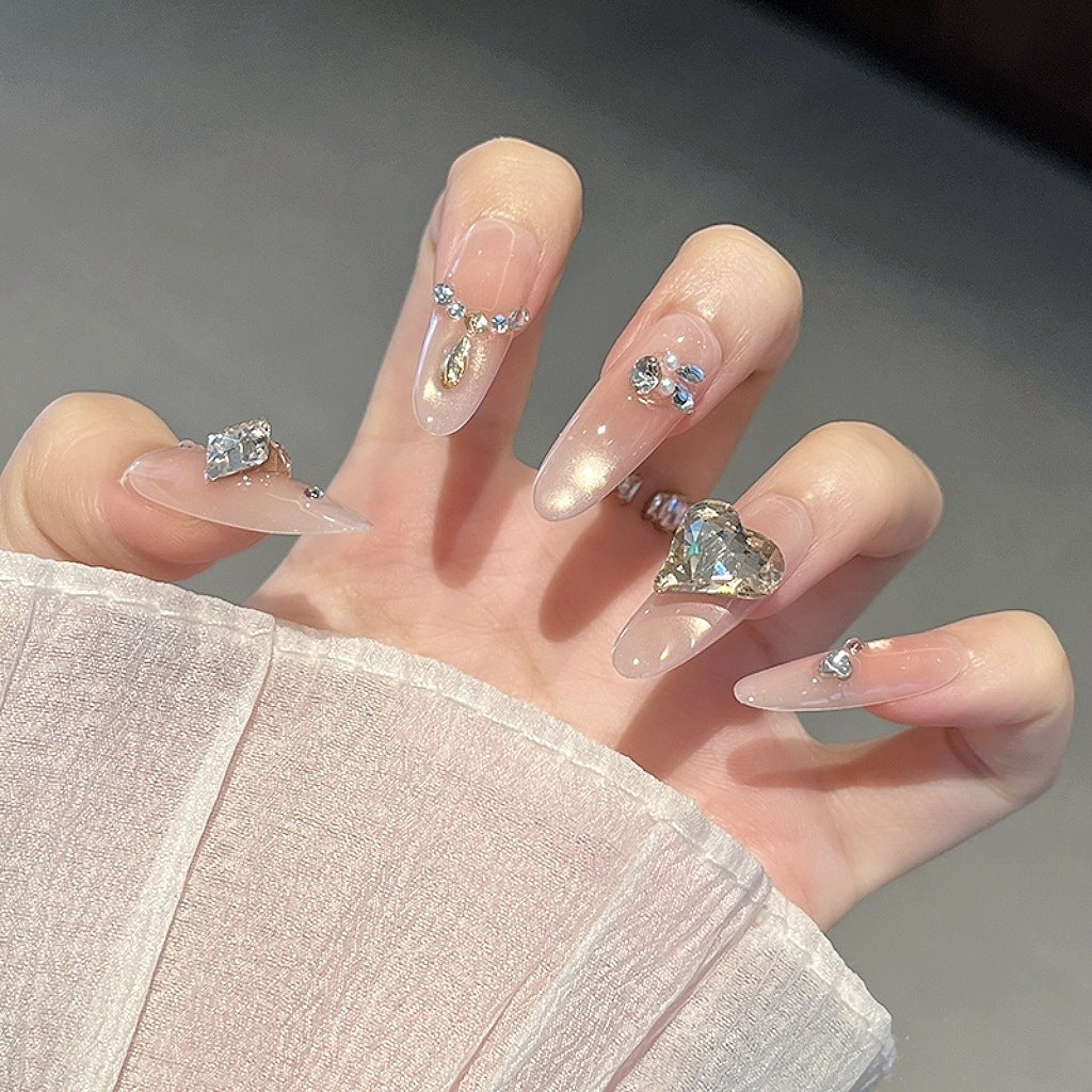 Elegant Decorative Press-On Nail Art Bowlift