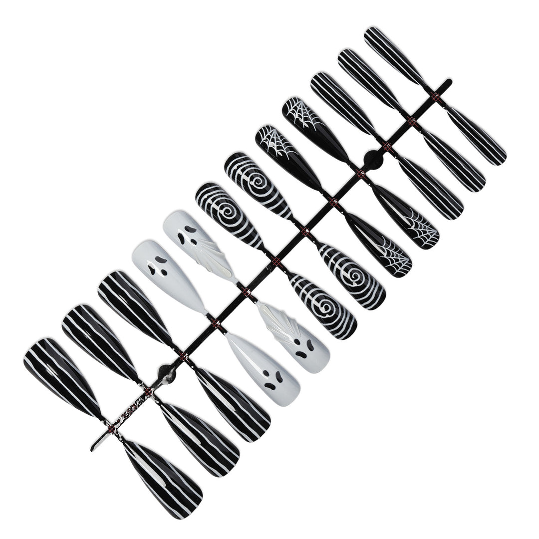 Creative nail art set with spooky designs Bowlift