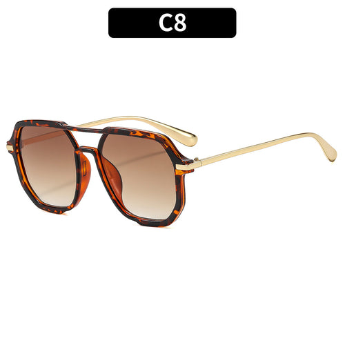 Fashionable Oversized Hexagonal Sunglasses