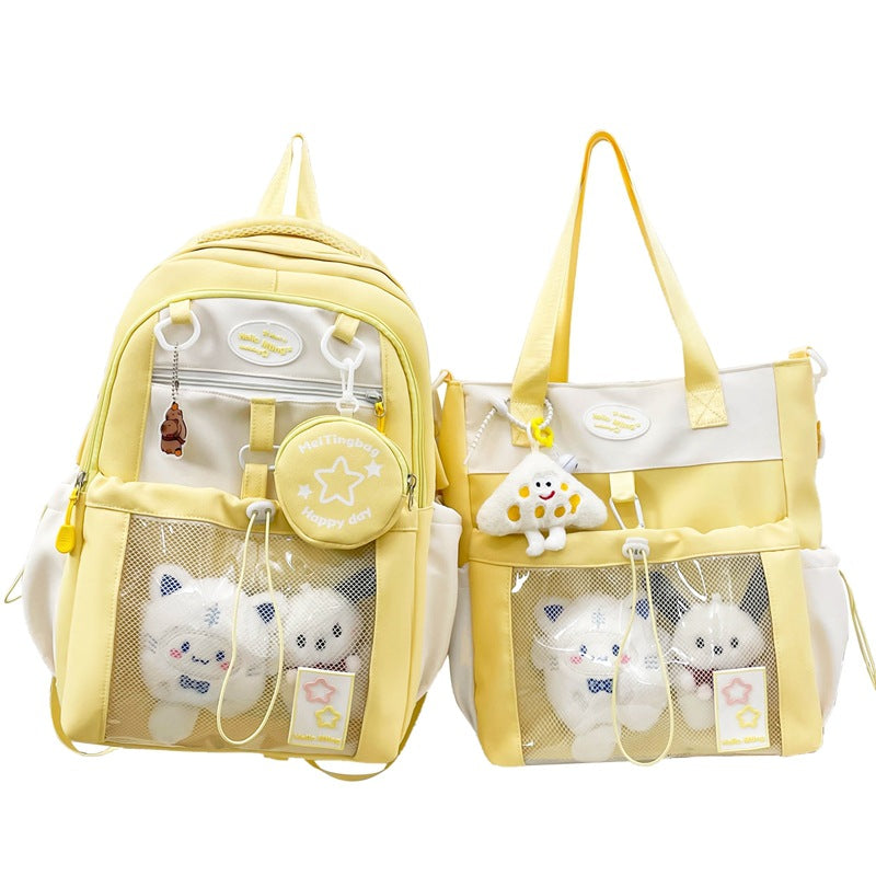 Multi-Functional Plush Toy-Inspired Backpack Bowlift
