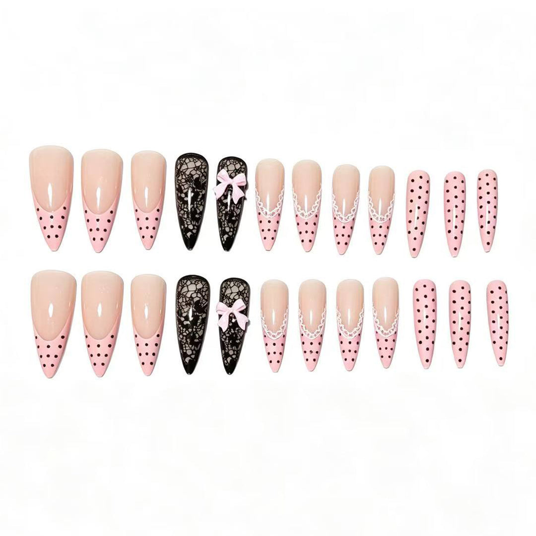 Chic Elegant Press-On Nail Tips Bowlift