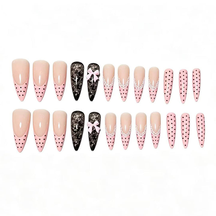 Chic Elegant Press-On Nail Tips Bowlift