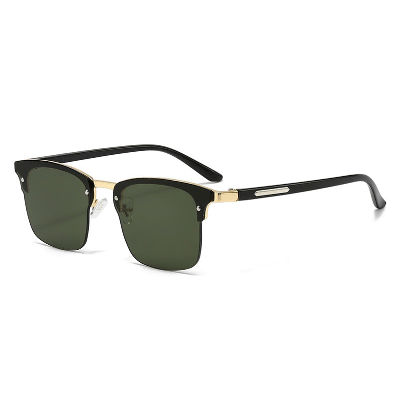 Ladies elegant square sunglasses with metallic accents Bowlift