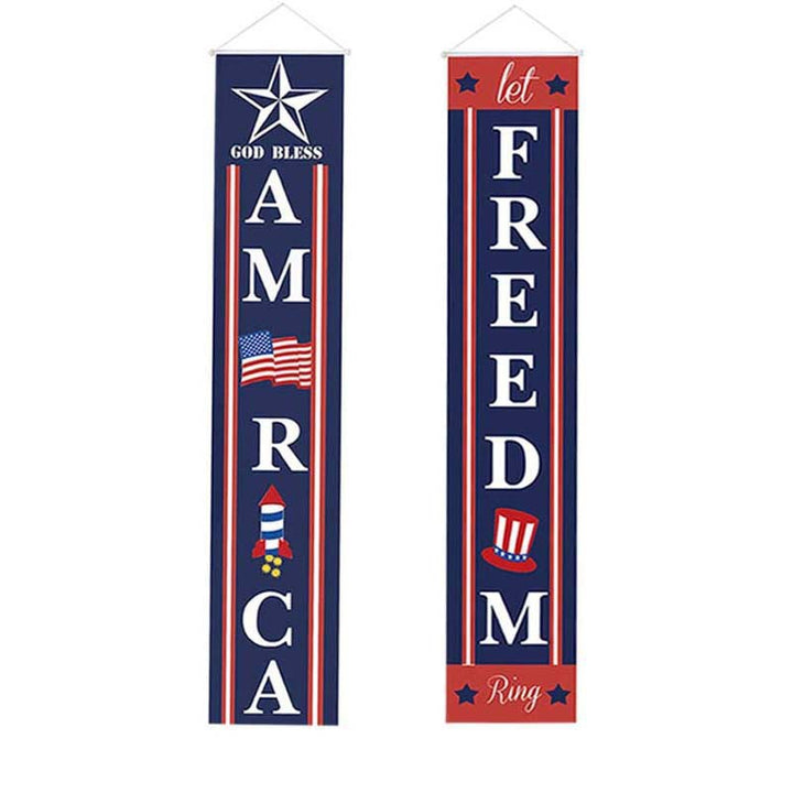 Unisex nan hanging patriotic door banner set Bowlift