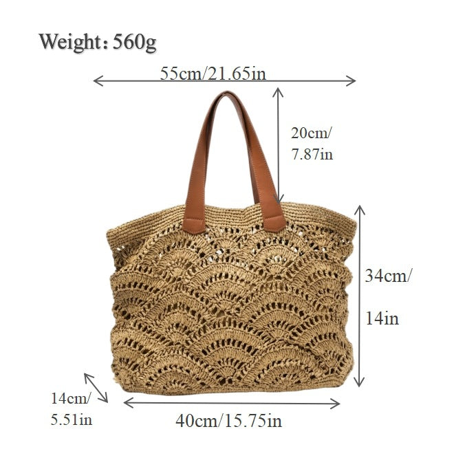 Generous Macrame Beach Bag Bowlift