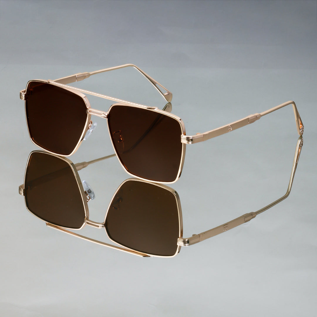 Women's oversized sunglasses with elegant metal frame Bowlift