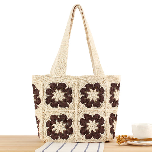Handbag with Unique Floral Pattern Bowlift