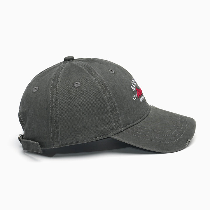 Ladies Vintage Baseball Cap with Embroidery Bowlift