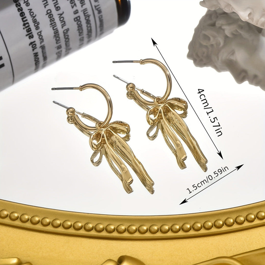 BowLift | Dainty Dangle Bow Earrings