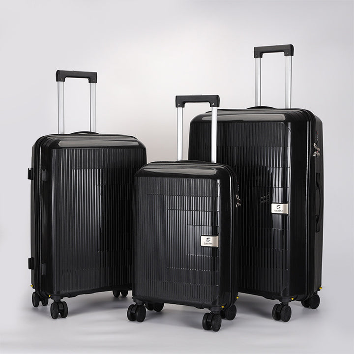 multi-size hardshell spinner luggage set with telescopic handles and double-spinner wheels Bowlift