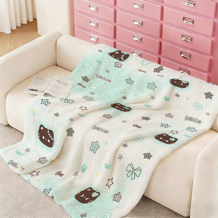 Star Patterned Soft Plush Blanket