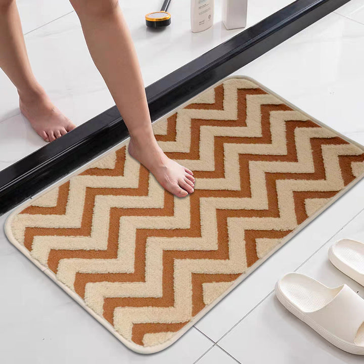 Chevron Pattern Anti-Slip Bath Mat Bowlift