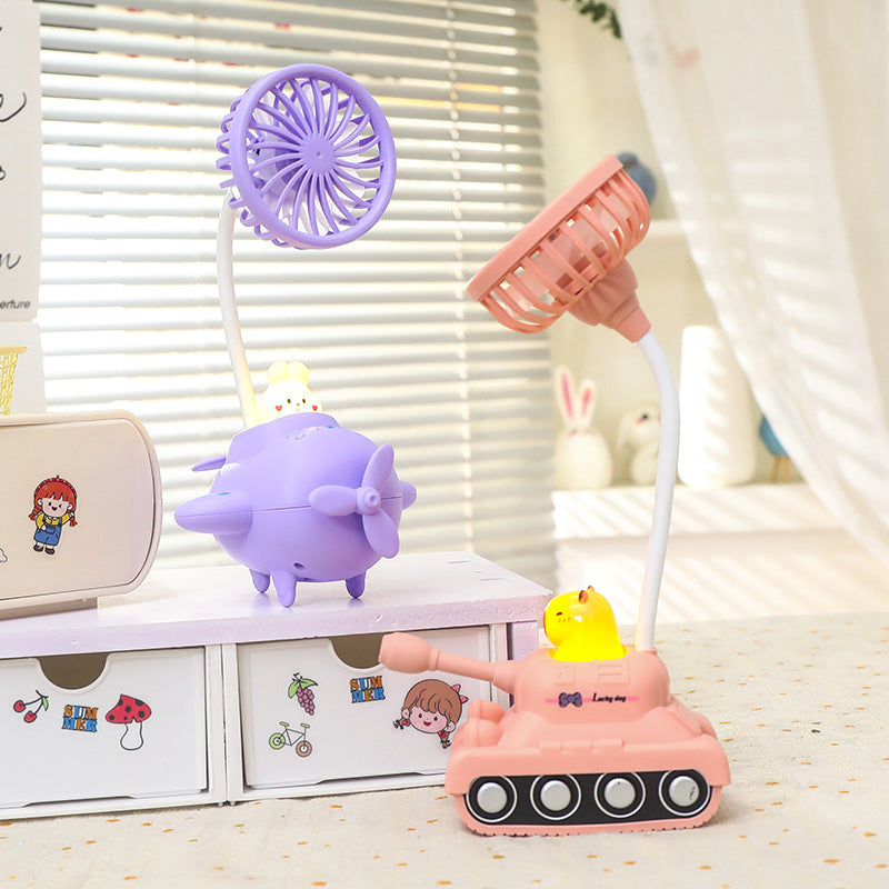 Women USB Nebulizer Cooler Fan in Creative Tank Design Bowlift