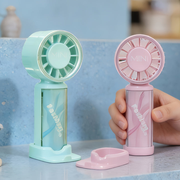 Portable hand fan with LED display Bowlift