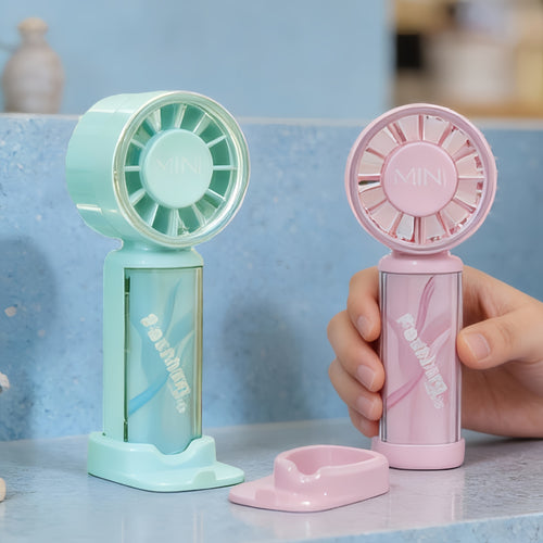 Portable hand fan with LED display Bowlift