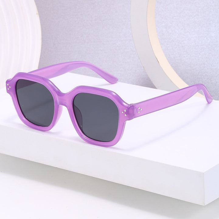 Ladies fashionable square sunglasses with mirrored lenses Bowlift