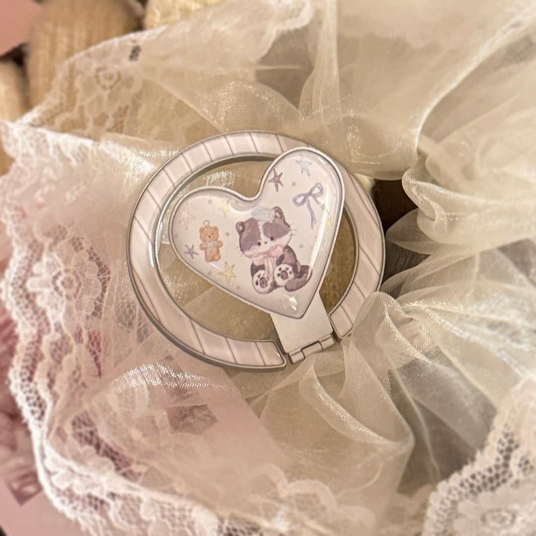 Heart-shaped hand mirror Bowlift