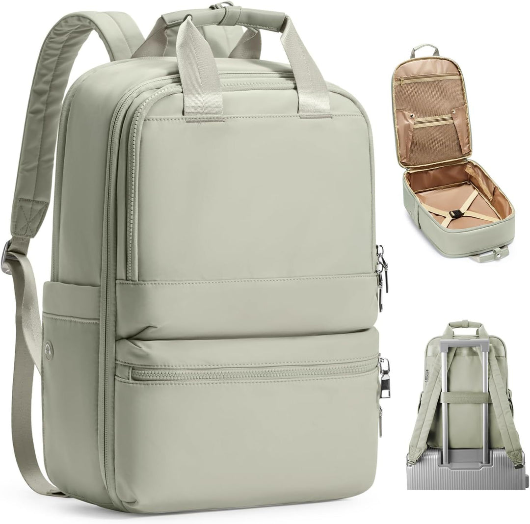 Travel backpack with integrated laptop compartment and organizer Bowlift