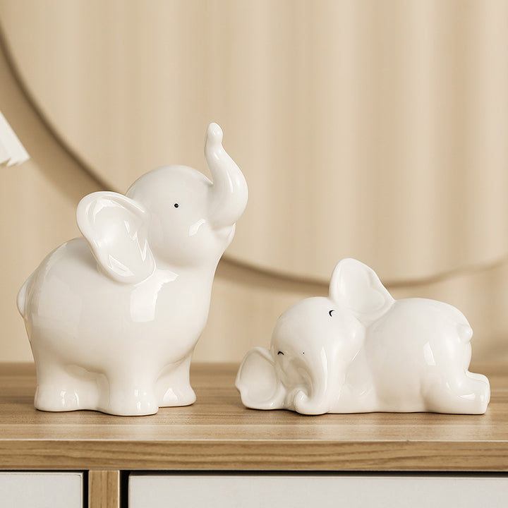 Playful and elegant elephant decorative figure Bowlift