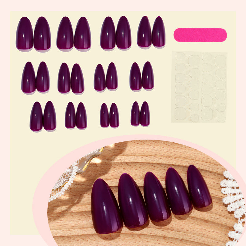Glossy Stiletto Press-On Nail Tips Set Bowlift